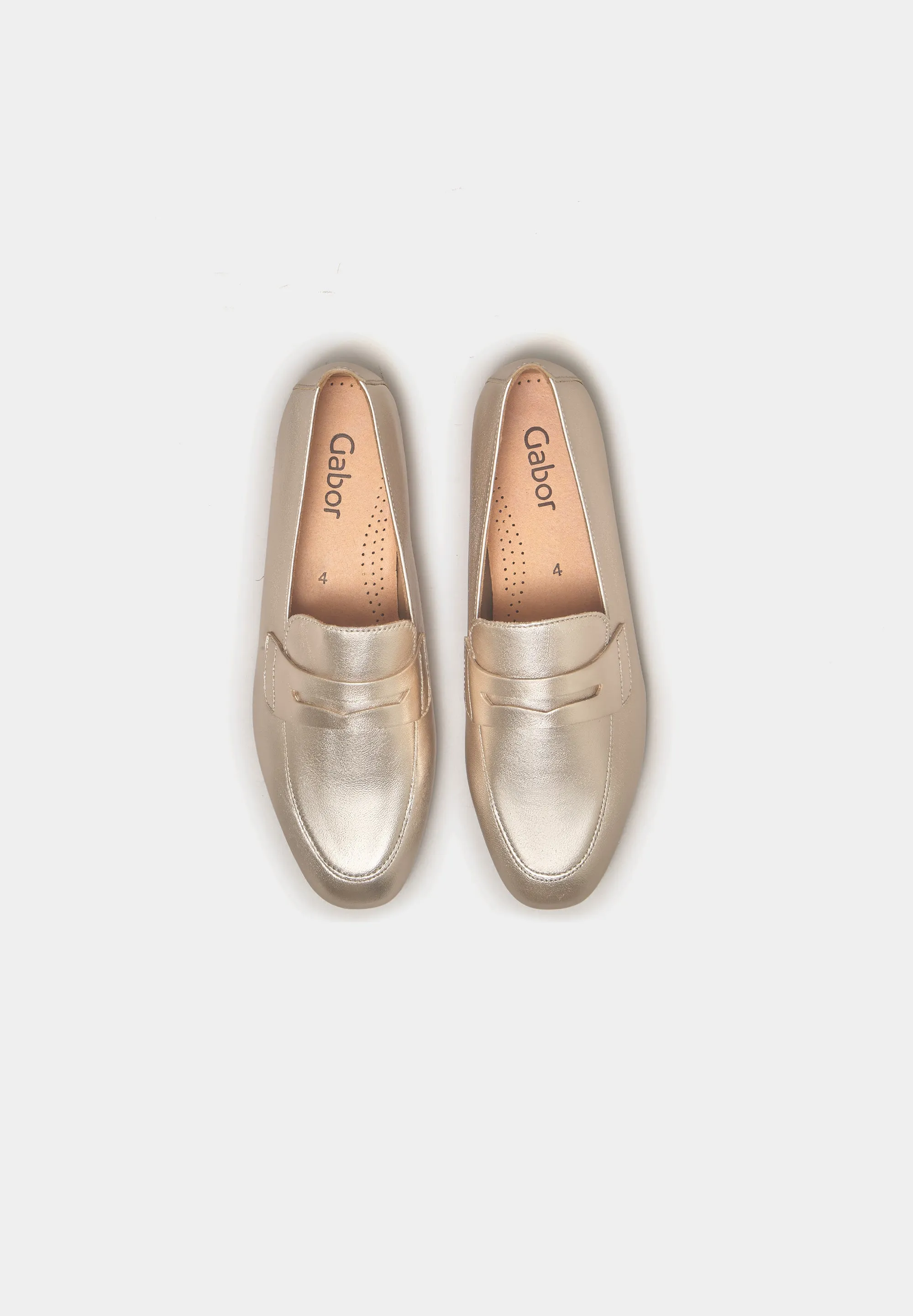 Penny Loafers 45-213 Powder Satin Leather