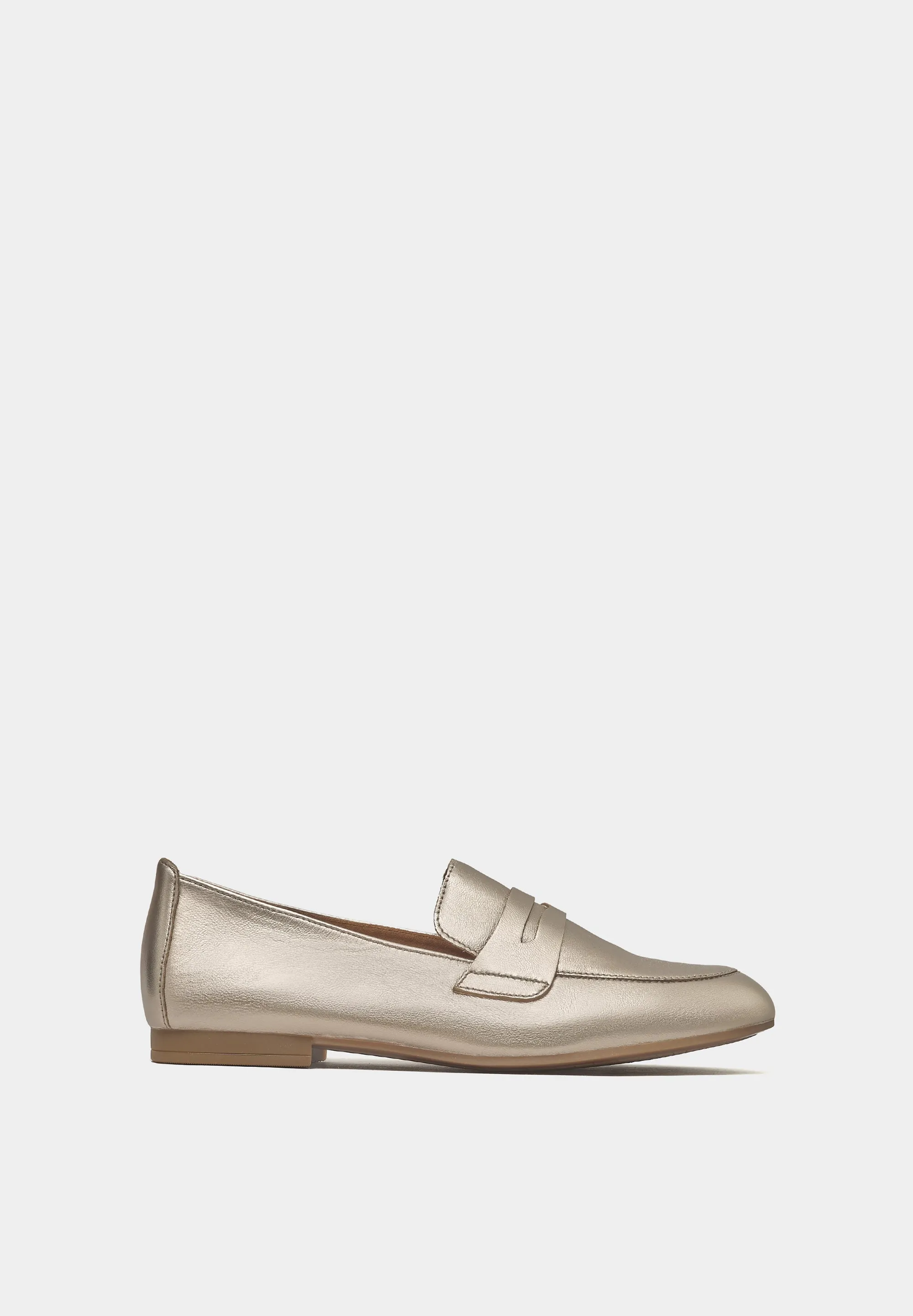 Penny Loafers 45-213 Powder Satin Leather