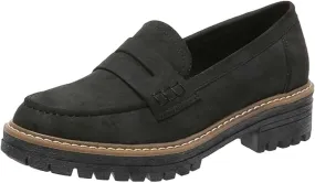 Platform Loafers for Women Comfort Slip On Loafers Casual Business Shoes Classic Fall Shoes Leather Penny Loafers