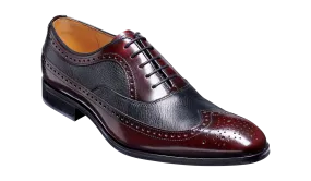 Rugby - Burgundy Hi-Shine / Black Deerskin