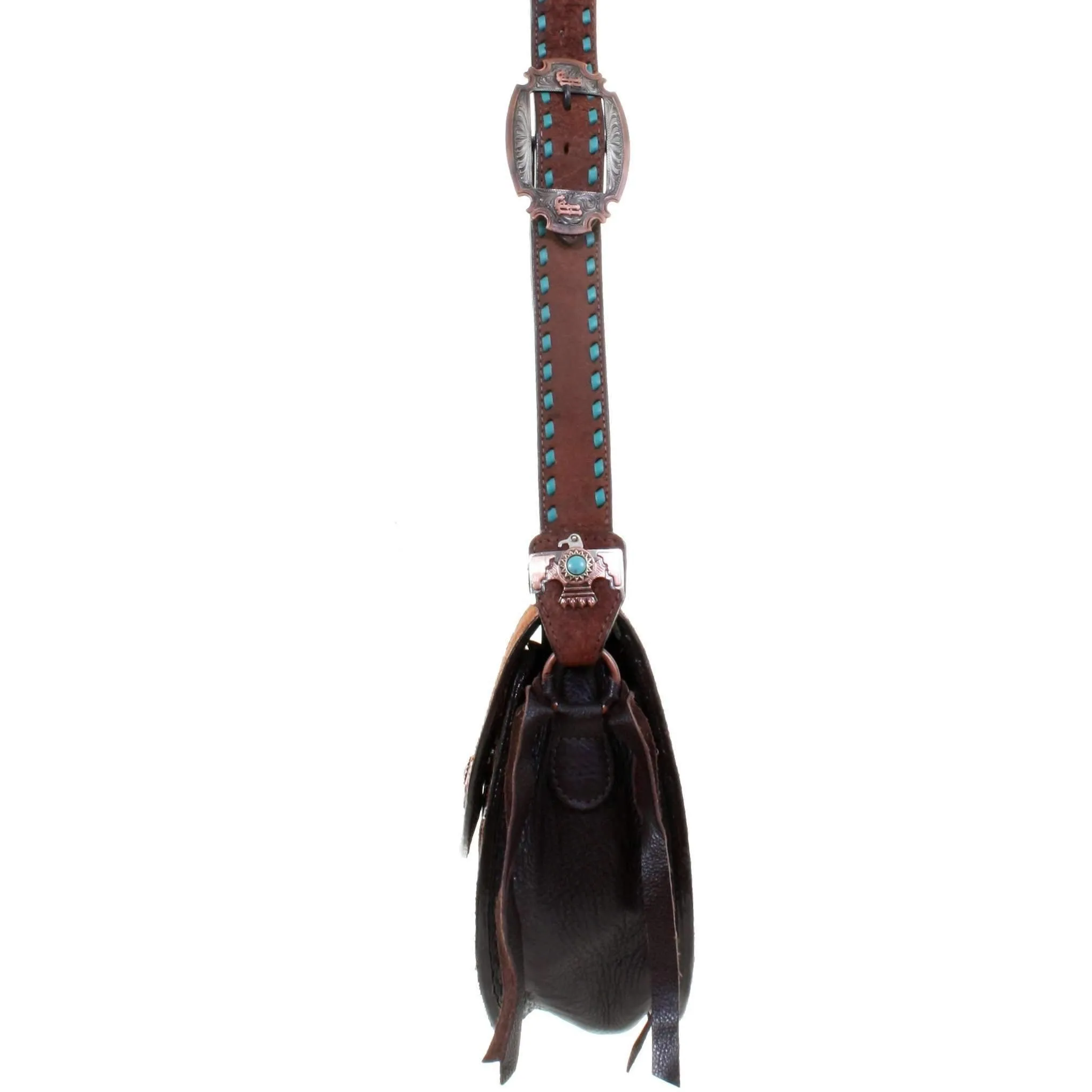 SB24 - Brown Rough Out Saddle Bag