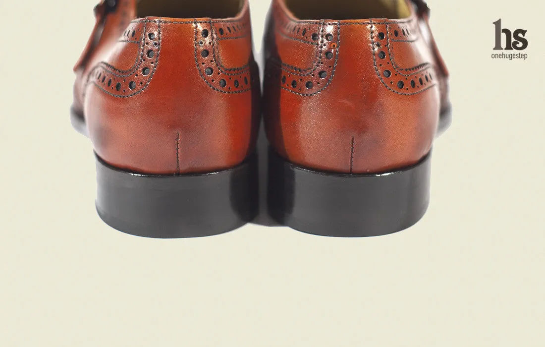 Single Strap Brogue Monk