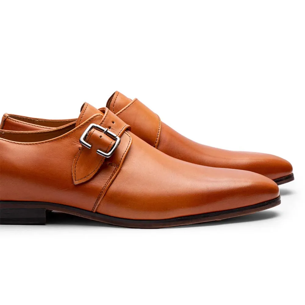 Tan Single Strap Classic Monk