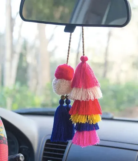 Tassel and Pompom Tie-On