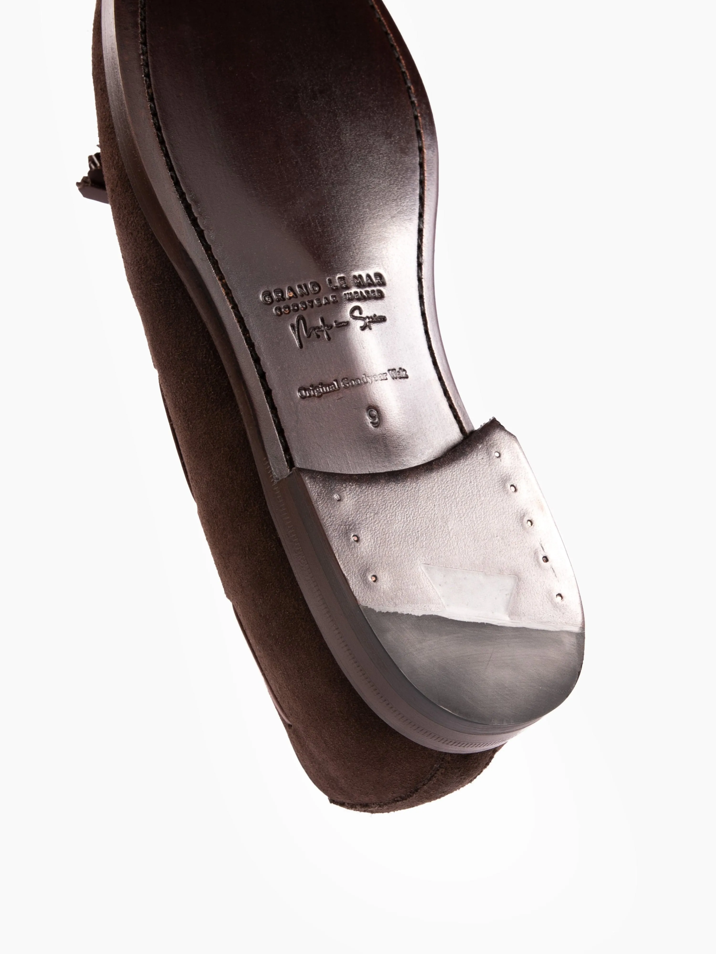 Tassel Loafers Dark Brown Suede