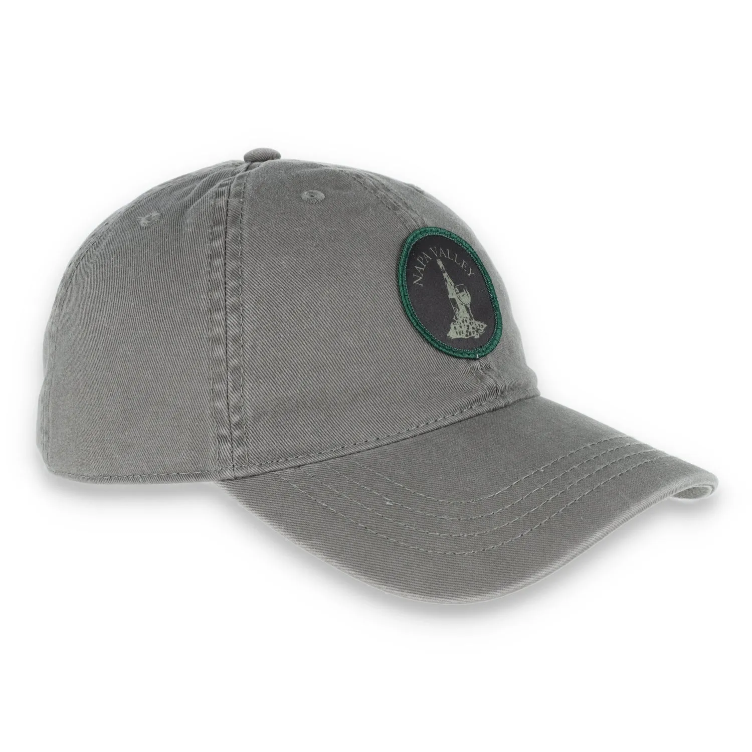 The Coliseum Napa Valley Patch Adjustable Relaxed Dad Hat-Sage