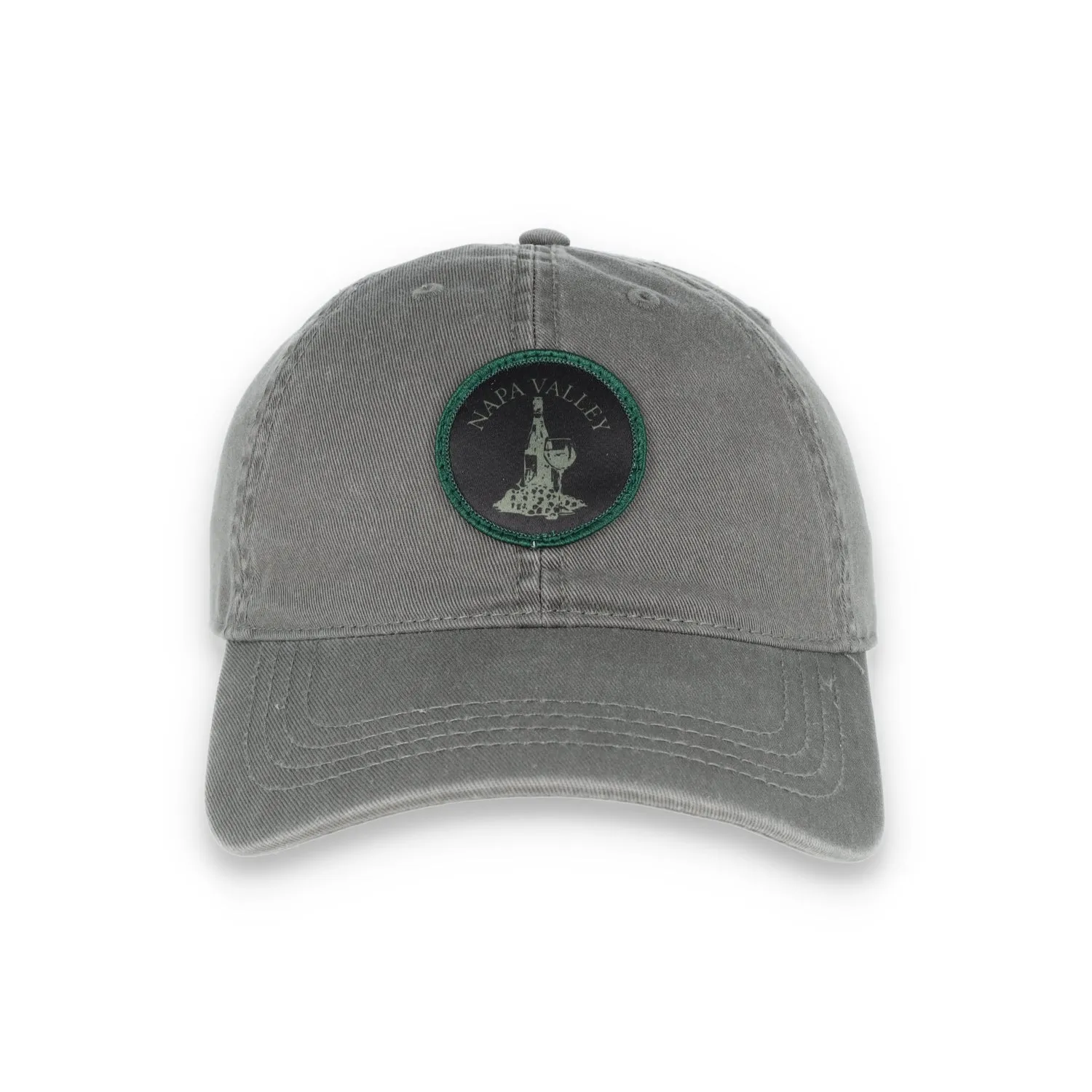 The Coliseum Napa Valley Patch Adjustable Relaxed Dad Hat-Sage