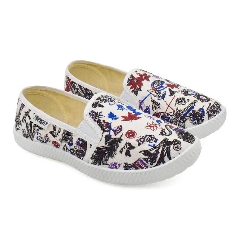 Tomcat Slip-On Canvas Shoes - Peacock