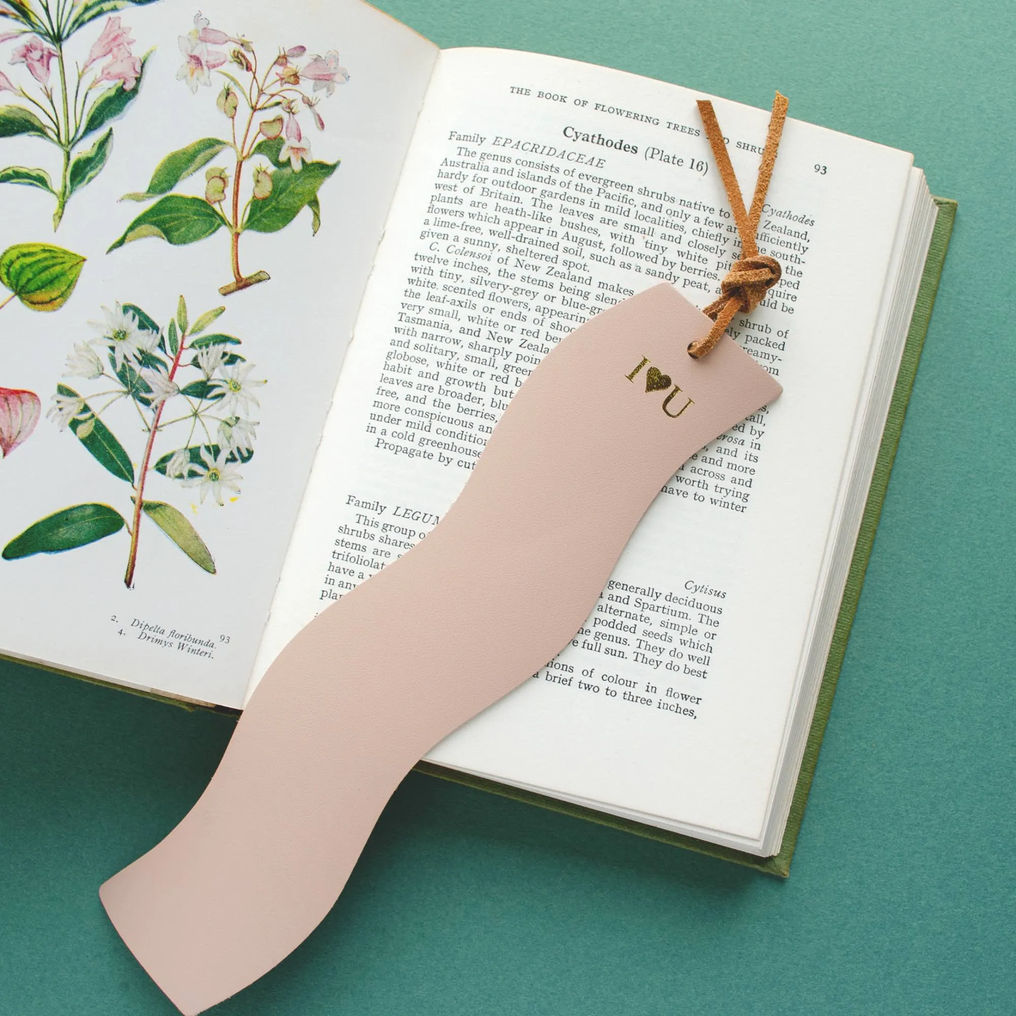Wavy Leather Bookmarks